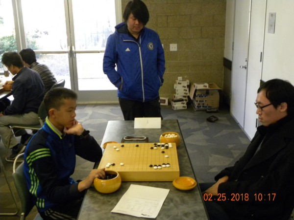 2018 Champion Yi Wang (6d - Torrey Pines High school) playing 2017 Champion Chengjie Huang (7.2d - UCSD)