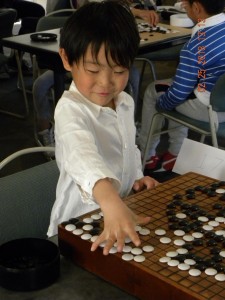 6-year-old Eric Yang played a confident game